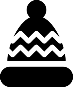 Knitted Cap Craft Design Svg File, Free Vectors File